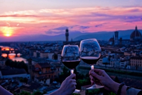 Dégustation Vin au coucher du soleil - Florence Museum